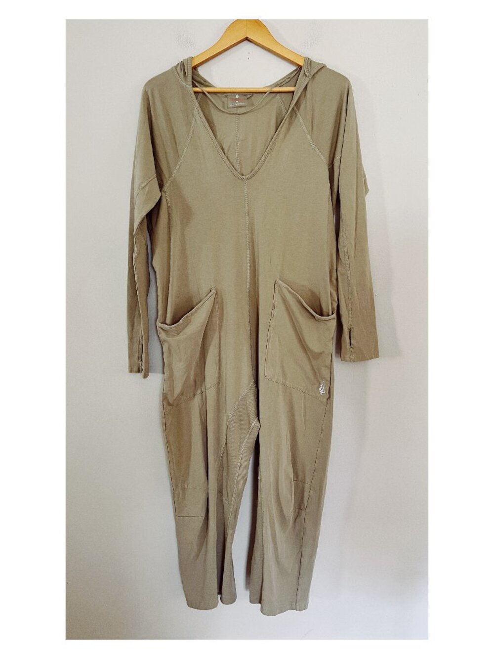 Free People Movement Sz XS Hot Shot Hooded Onesie in Sage Stone
